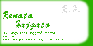 renata hajgato business card